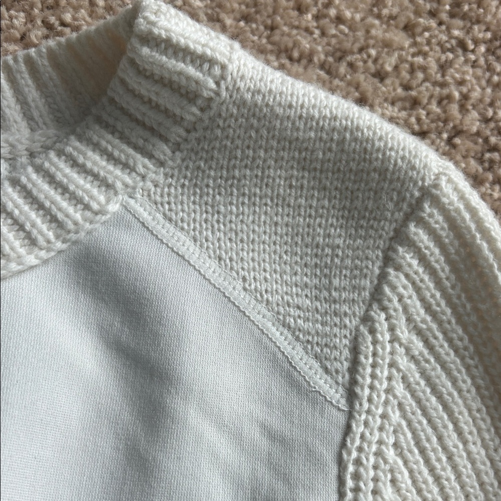 Bogner Cream White Crewneck Sweater - Picture 3 of 5